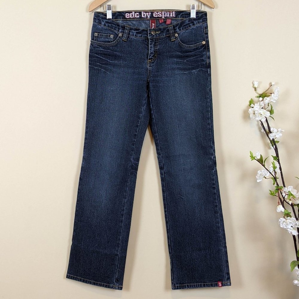 EDC by Esprit Low Rise FIVE Straight cut Jeans Size 8